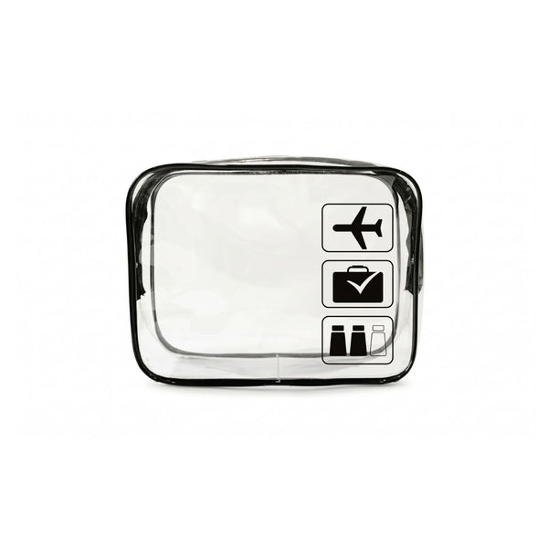 Pochette transparente liquide pour avion