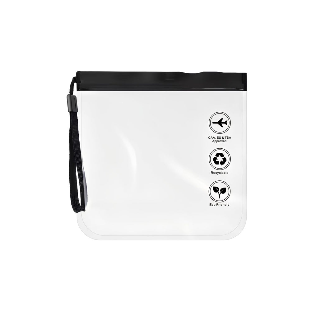 Pochette transparente zip pour avion