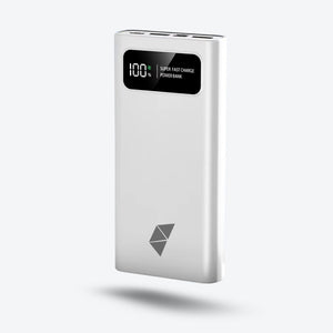 Bateria Externa 20 000mAh Carregamento Rápido 120W - Branco