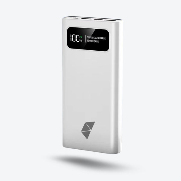 Bateria Externa 20 000mAh Carregamento Rápido 120W - Branco