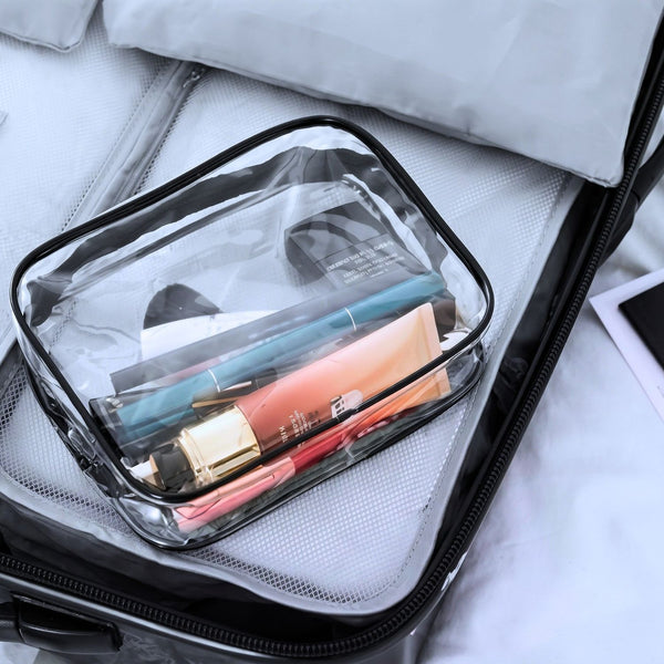 Pochette transparente liquide pour avion