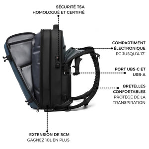 HANDBAGAGETAS - AIR NEO BLAUW