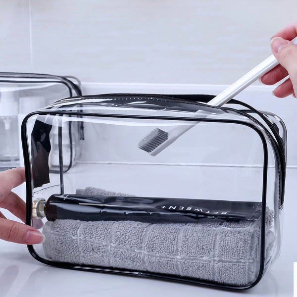Pochette transparente liquide pour avion
