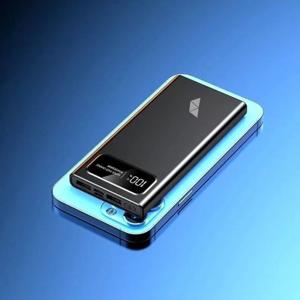 Bateria Externa 20 000mAh Carregamento Rápido 120W - Branco